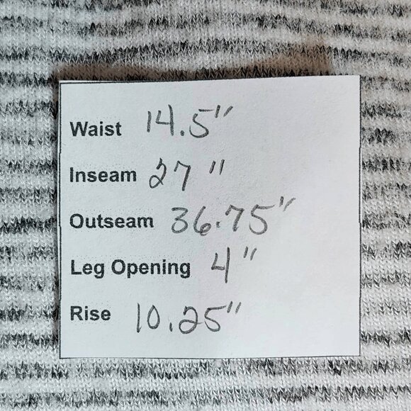 Soma Gray and White Stripe Pajama Bottoms Size Small Soma Stripe Lounge Pants - Picture 7 of 7